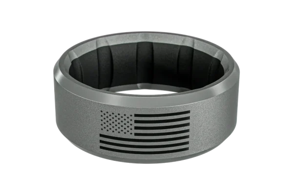 Groove Alpha Hero Flag Ring - Deep Stone