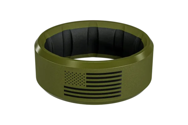 Groove Alpha Hero Flag Ring - Olive
