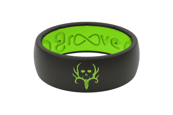 Bone Collector Black & Green Ring