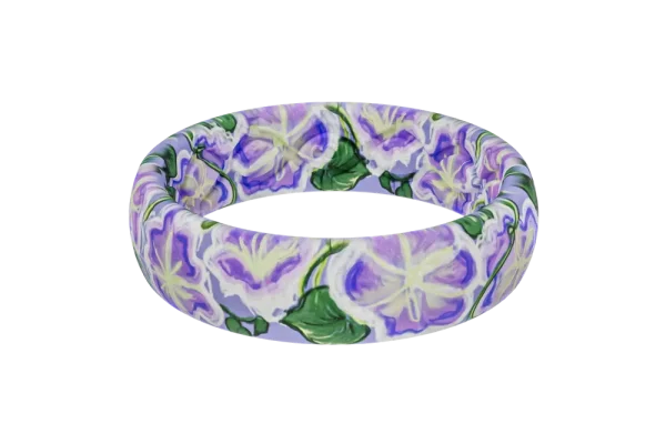 September Morning Glory Purple Thin Ring