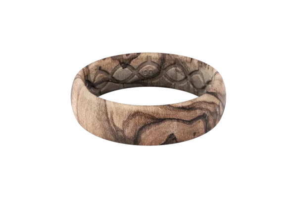 Burled Walnut Thin Ring