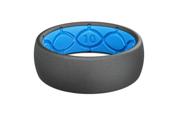 Solid Deep Stone Grey Ring