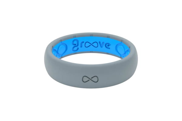Solid Storm Grey Thin Ring